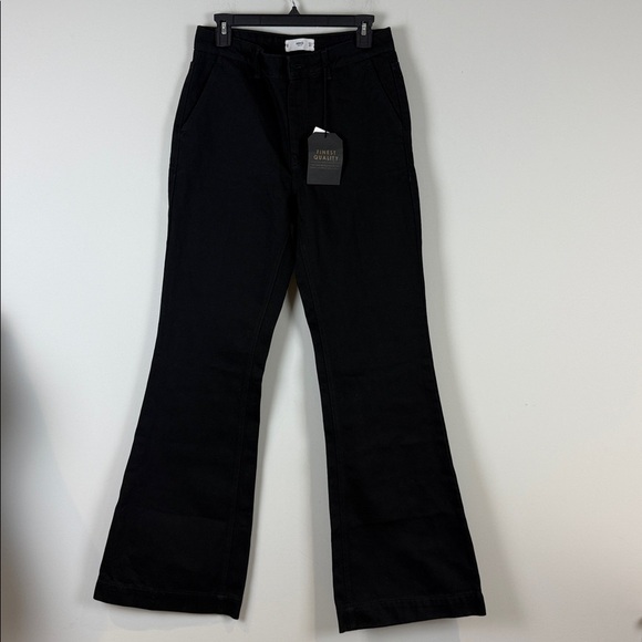 Mango Black Denim Jeans NWT Size 8 - Picture 1 of 8